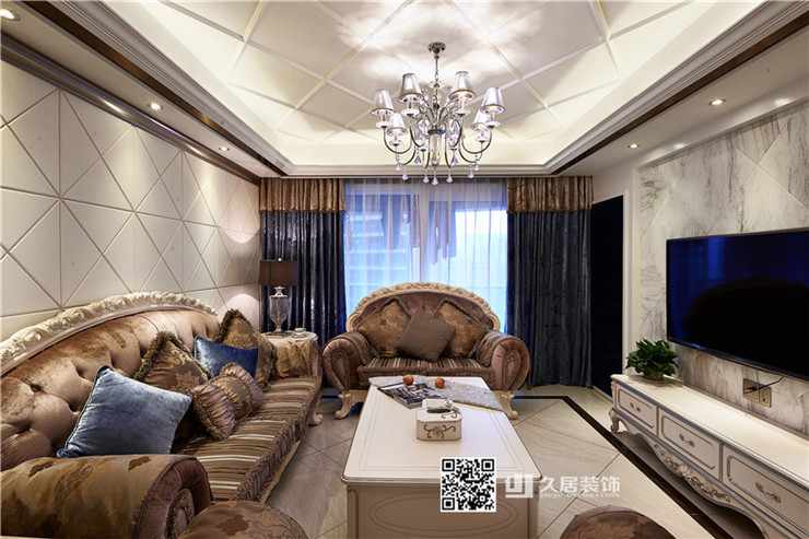 蘭桂花園112㎡白色為主打色雅致簡(jiǎn)歐風(fēng)格 